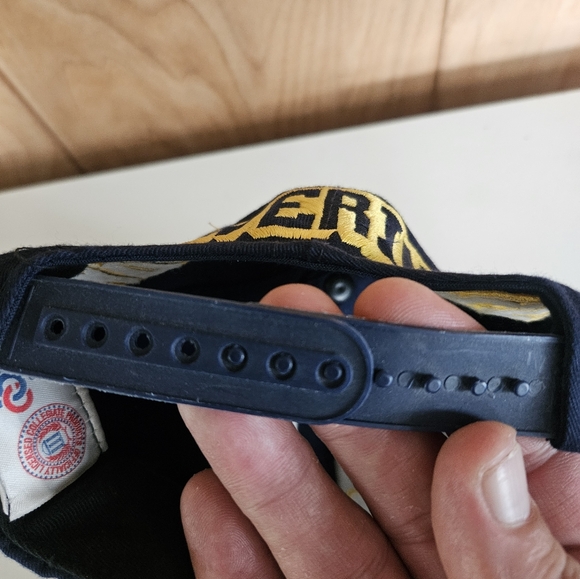 Michigan Wolverines Vintage Cap Boy Block Letter Snapback Hat In Blue OSFA - Picture 6 of 7